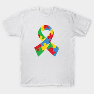 Puzzle Ribbon Autism Awareness Gift for Birthday, Mother's Day, Thanksgiving, Christmas T-Shirt